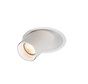 Plafondspot Elmont Inbouwspot Verdiept – Rond - Richtbare Tube - Zwart of Wit
