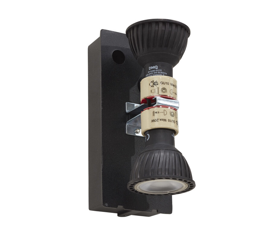 Wandlamp buiten Delmont 2 Mat Brons