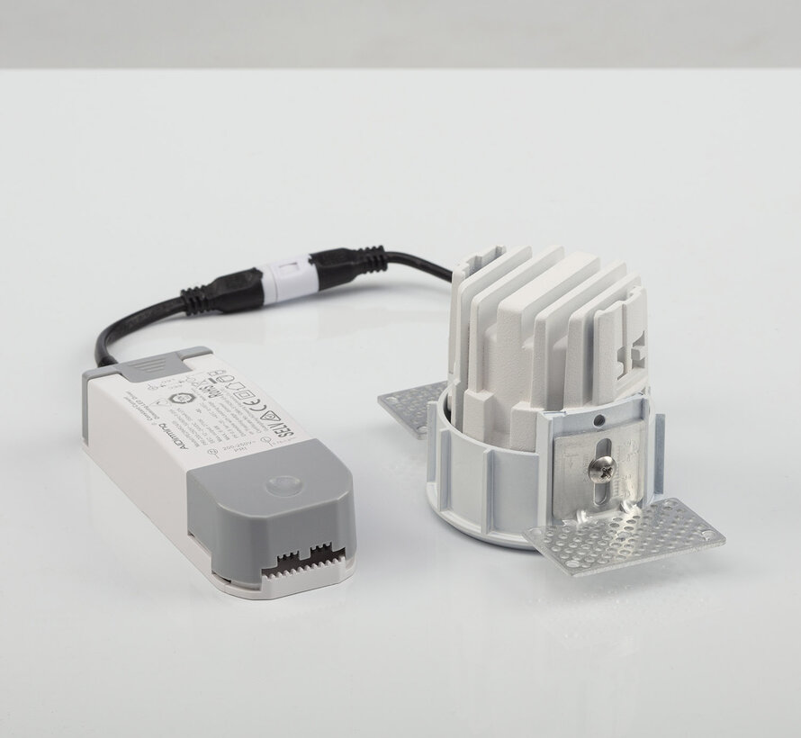 Trimless inbouwspot Myra Rond Wit - LED IP44 - Lage inbouwdiepte