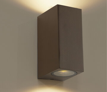 DMQ Wandlamp buiten Delmont 2 Mat Brons