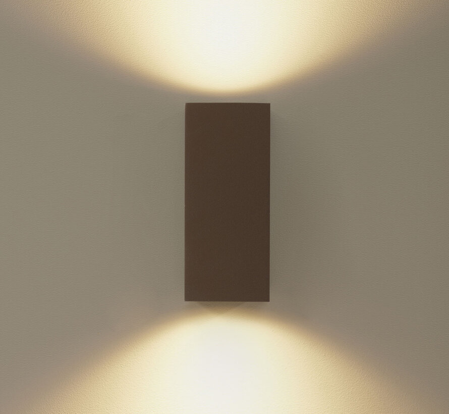 Wandlamp buiten Delmont 2 Mat Brons