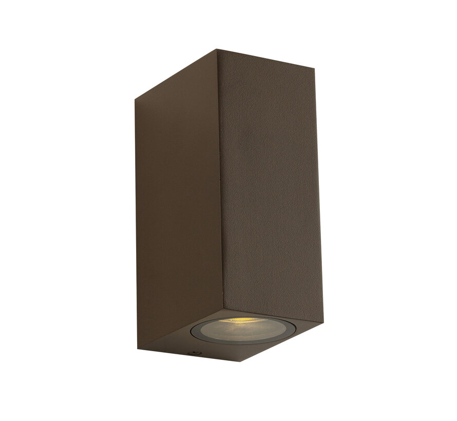 Wandlamp buiten Delmont 2 Mat Brons