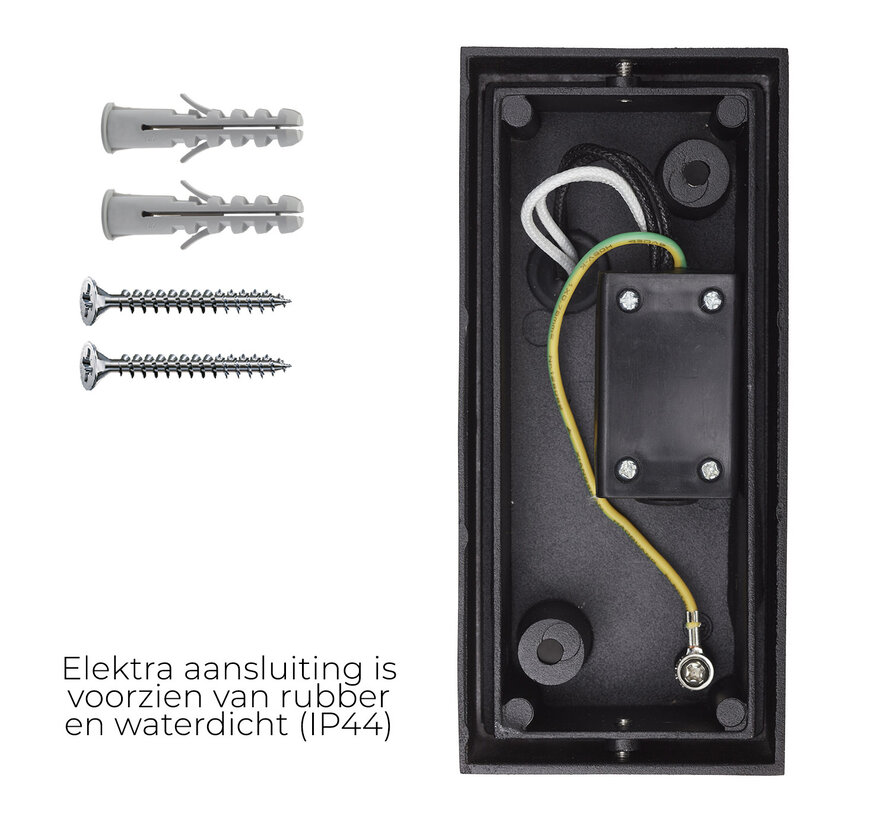 Wandlamp buiten Delmont 2 Mat Brons