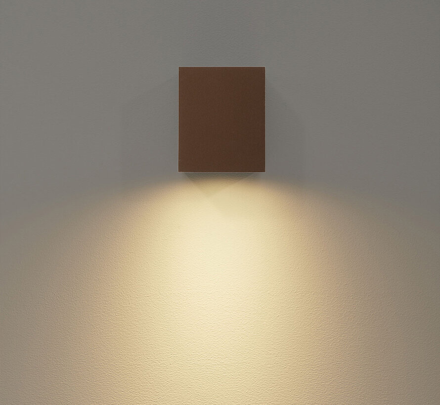 Wandlamp buiten Delmont 1 Mat Brons