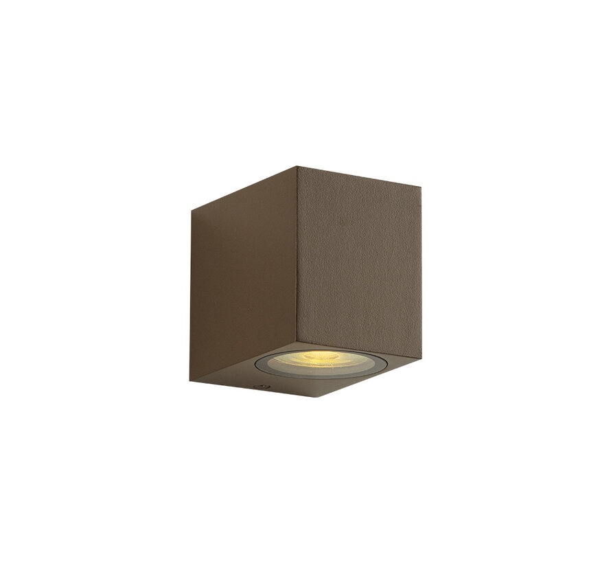 Wandlamp buiten Delmont 1 Mat Brons