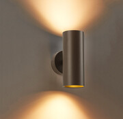 DMQ Wandlamp Elmont 2 Mat Brons Rond