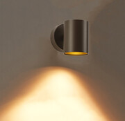 DMQ Wandlamp Elmont 1 Mat Brons Rond