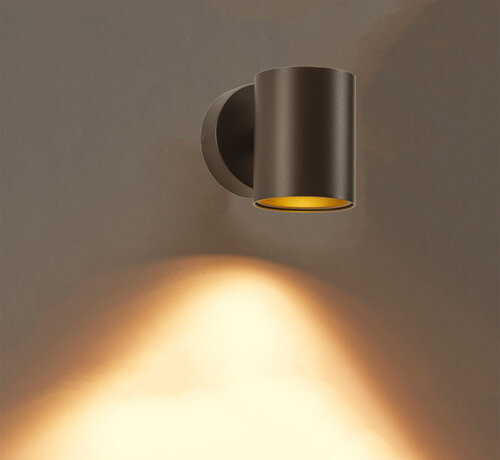 DMQ Wandlamp Elmont 1 Mat Brons Rond