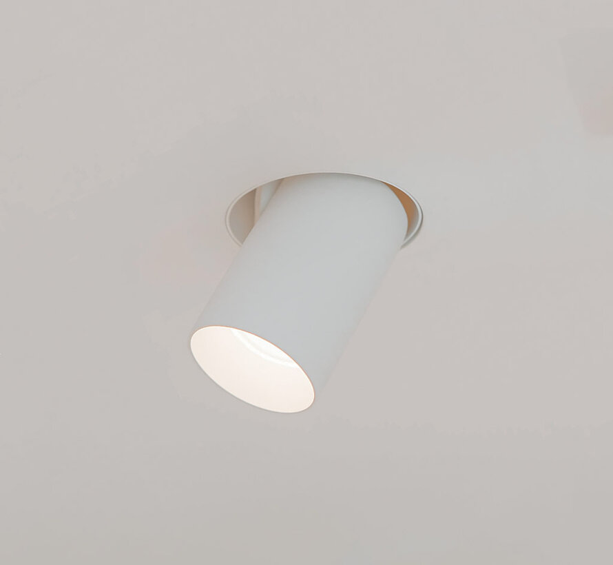 Trimless inbouw richtspot GU10 Moon 1 Wit
