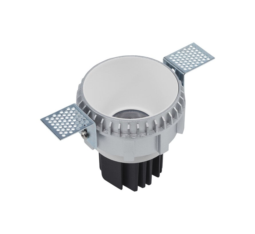 Trimless inbouwspot Moon 1 Rond Geborsteld brons - LED IP54