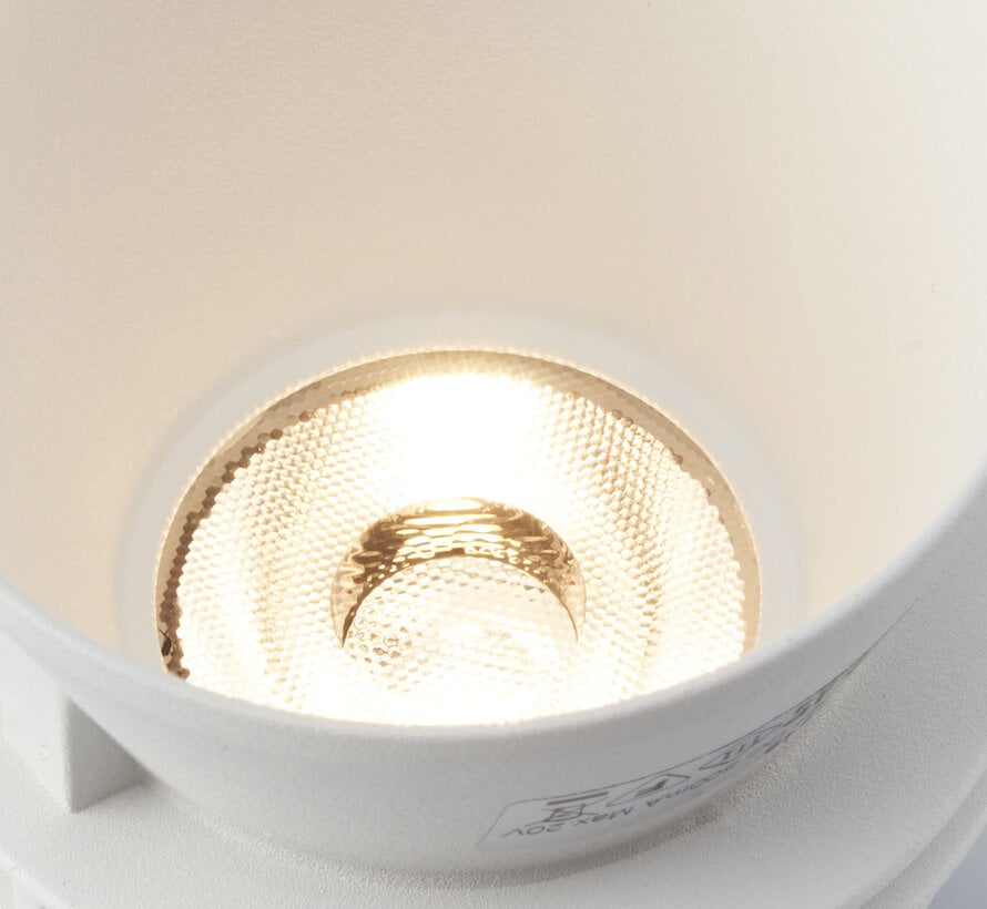 Trimless inbouwspot Moon 1 Rond Geborsteld brons - LED IP54