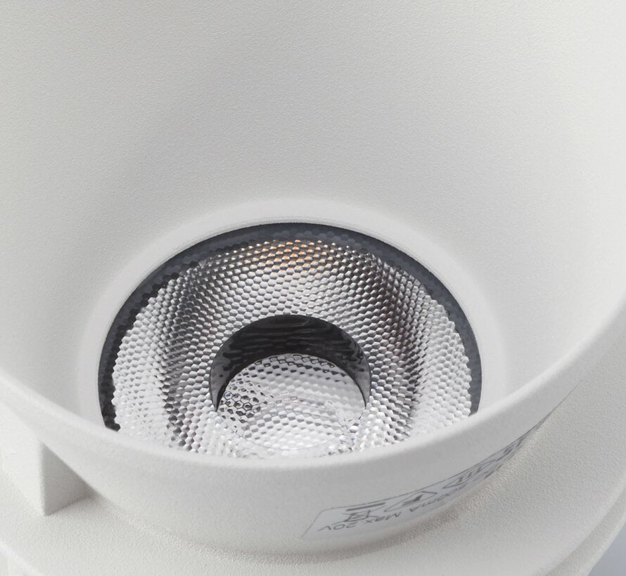 Trimless inbouwspot Moon 1 Rond Geborsteld brons - LED IP54