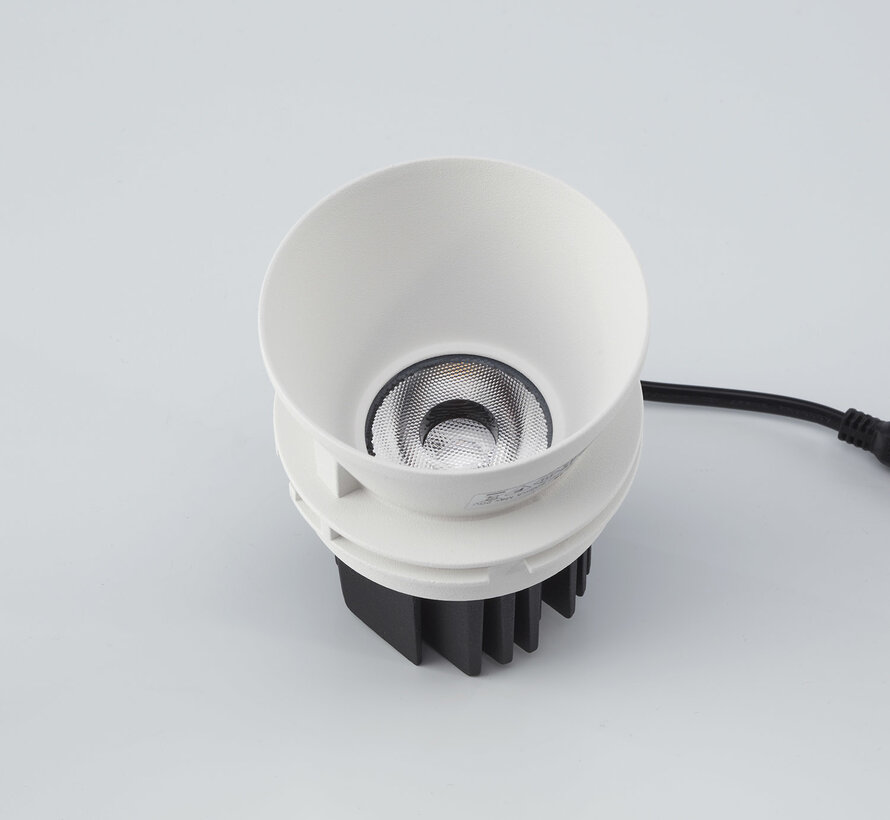 Trimless inbouwspot Moon 1 Rond Geborsteld brons - LED IP54