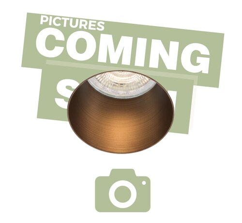 DMQ Trimless inbouwspot GU10 Myra Rond Geborsteld brons