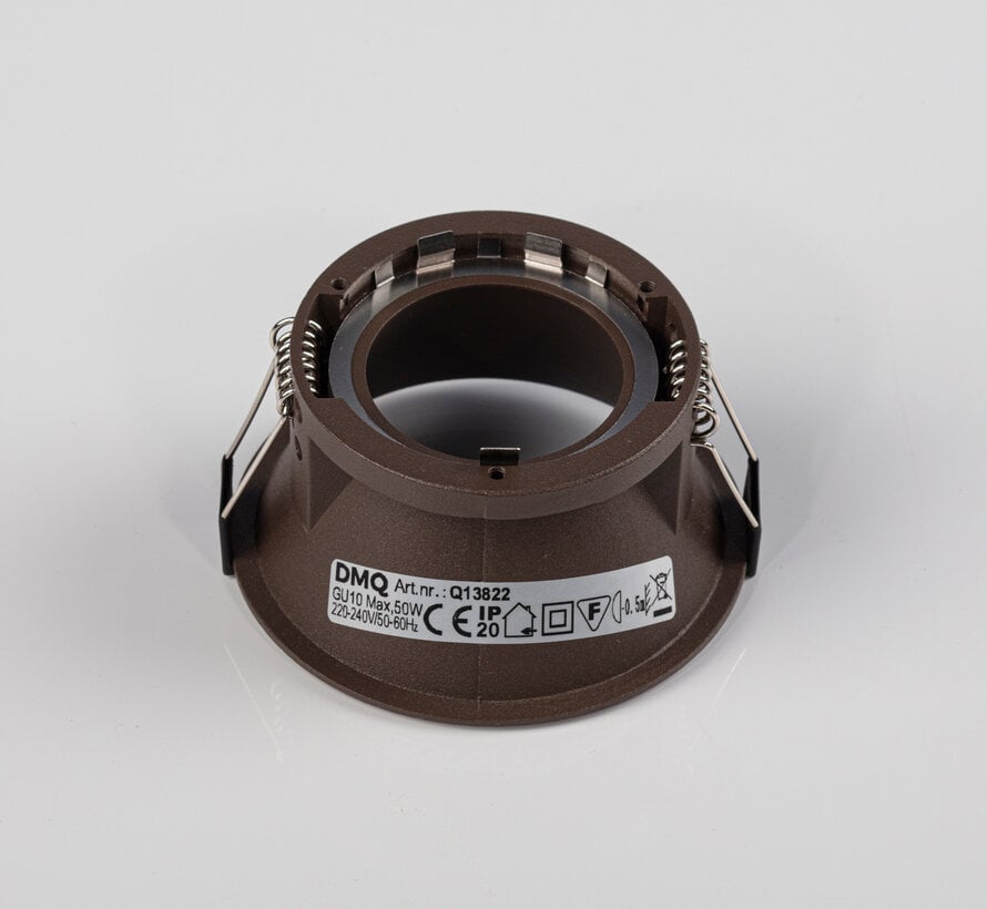 Inbouwspot GU10 Luna Rond Mat brons  - Extra kleine rand