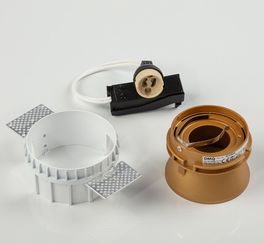 Trimless inbouwspot GU10 Moon 1 Rond Goud