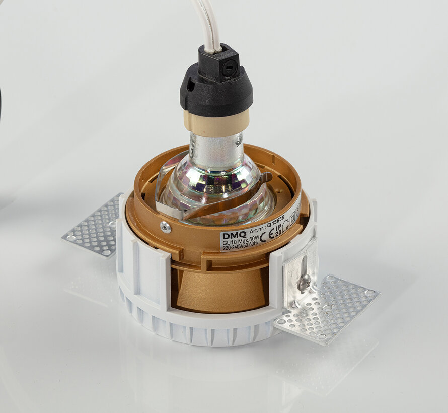 Trimless inbouwspot GU10 Moon 1 Rond Goud