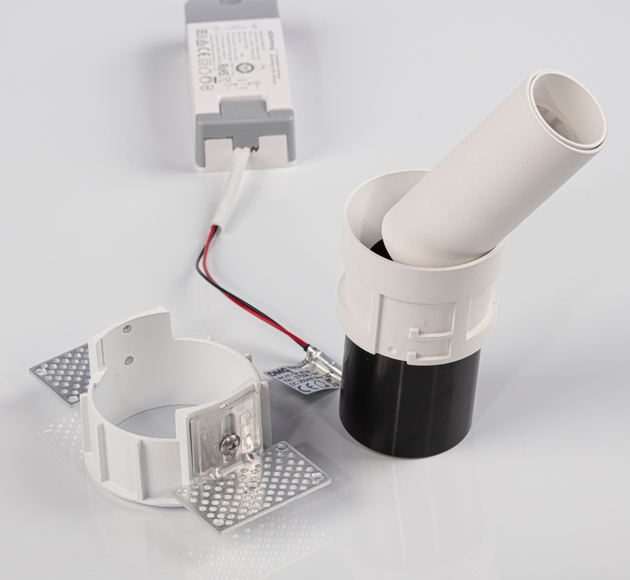 Trimless Richtspot Tube Myra – Geïntegreerde LED – Wit