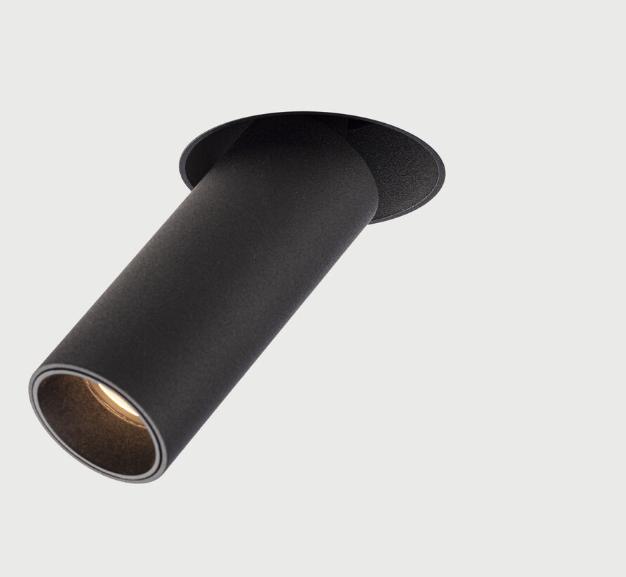 Trimless Richtspot Tube Myra – Geïntegreerde LED – Zwart