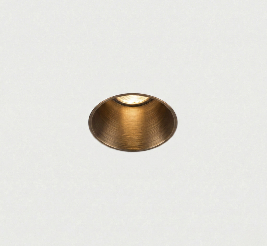 Trimless inbouwspot Lark 35mm LED Geborsteld brons