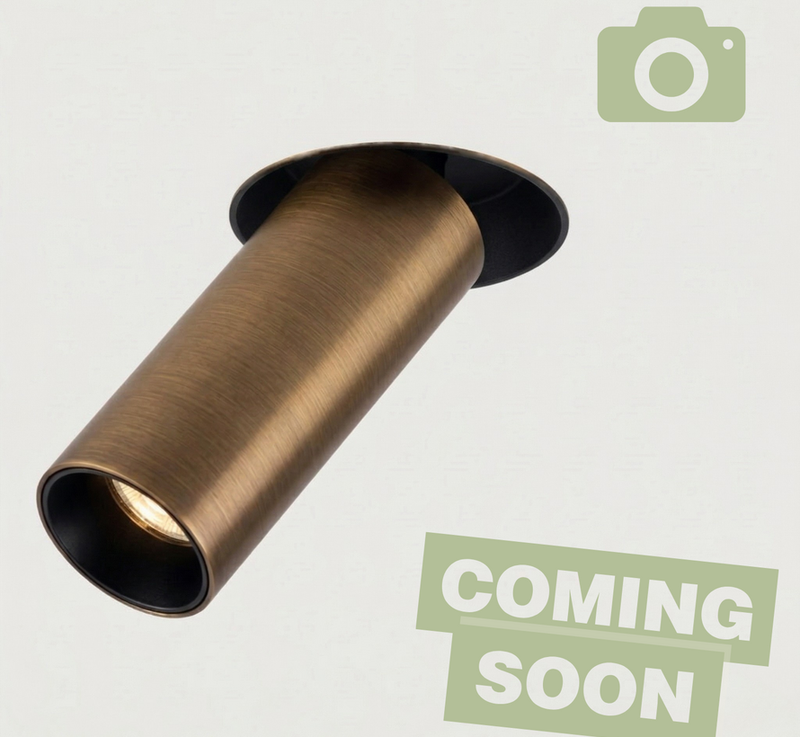 Trimless Richtspot Tube Myra – Geïntegreerde LED – Geborsteld Brons
