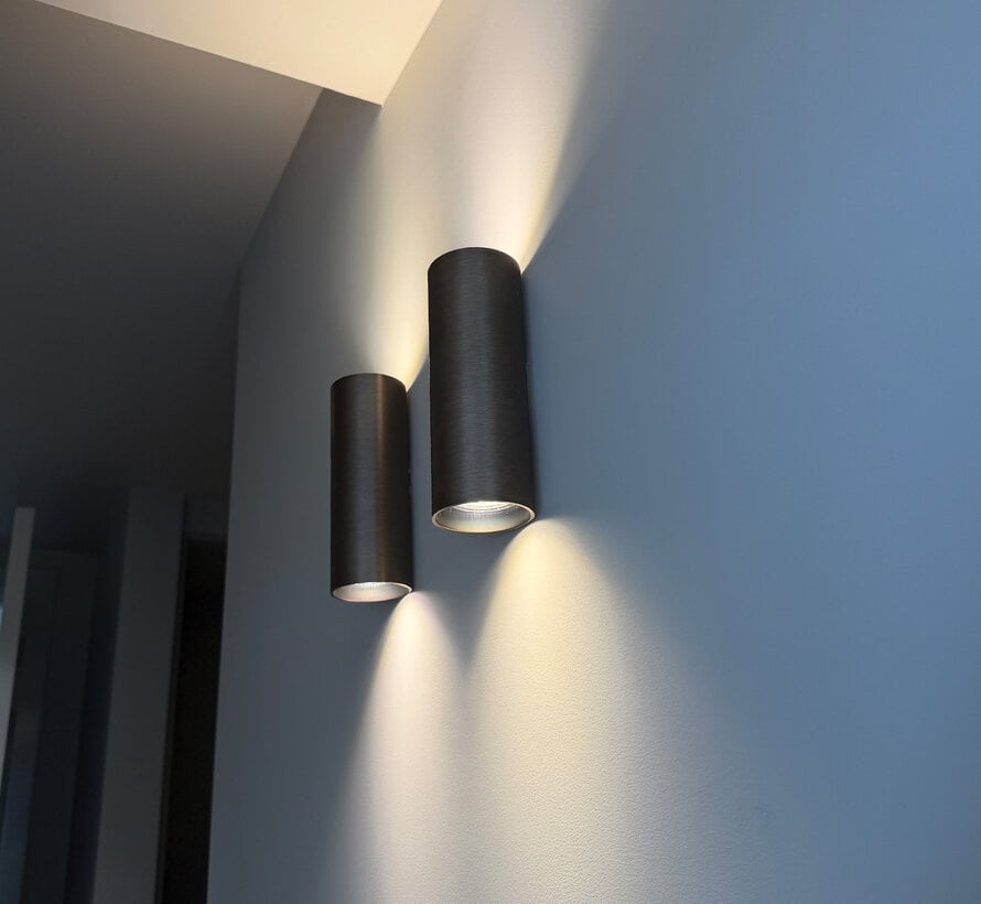 Wandlamp Bronte - Geborsteld Brons - GU10 - Up & Down -DMQ x VBS