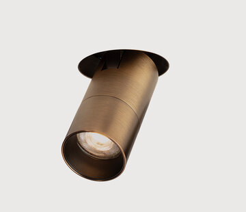 DMQ Trimless inbouw richtspot GU10 Moon 1 Geborsteld brons