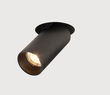 DMQ Trimless inbouw richtspot GU10 Moon 1 Zwart