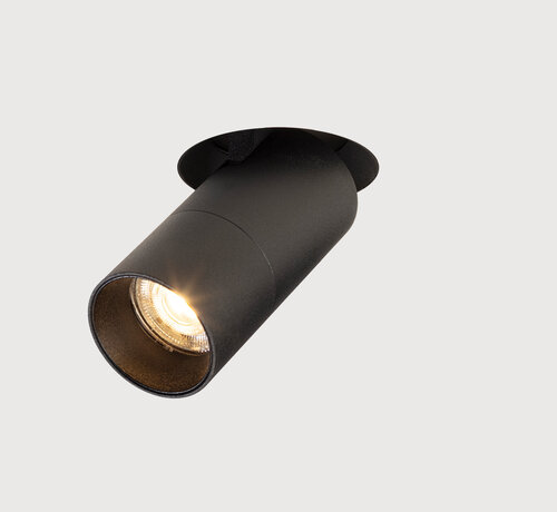 DMQ Trimless inbouw richtspot GU10 Moon 1 Zwart