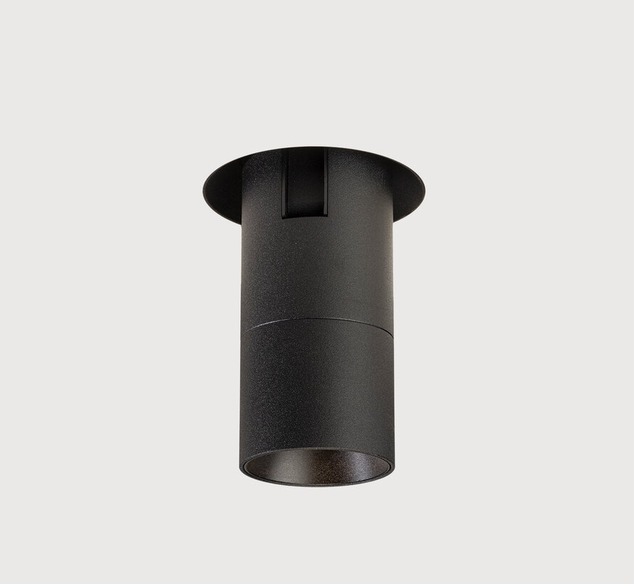 Trimless inbouw richtspot GU10 Moon 1 Zwart