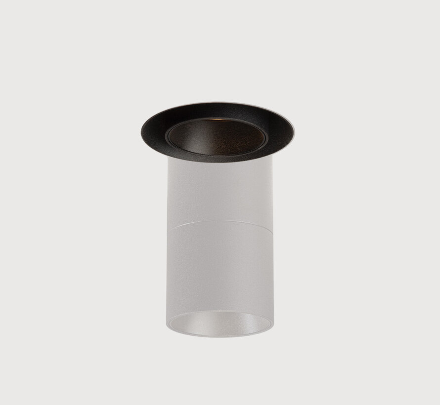 Trimless inbouw richtspot GU10 Moon 1 Zwart