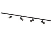 DMQ Complete set Rail - 2 meter - 4x Atria GU10 Railspot - Zwart