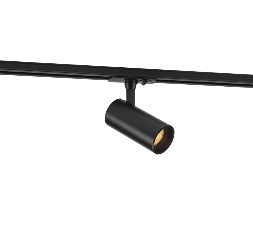 Complete set Rail - 2 meter - 4x Atria GU10 Railspot - Zwart