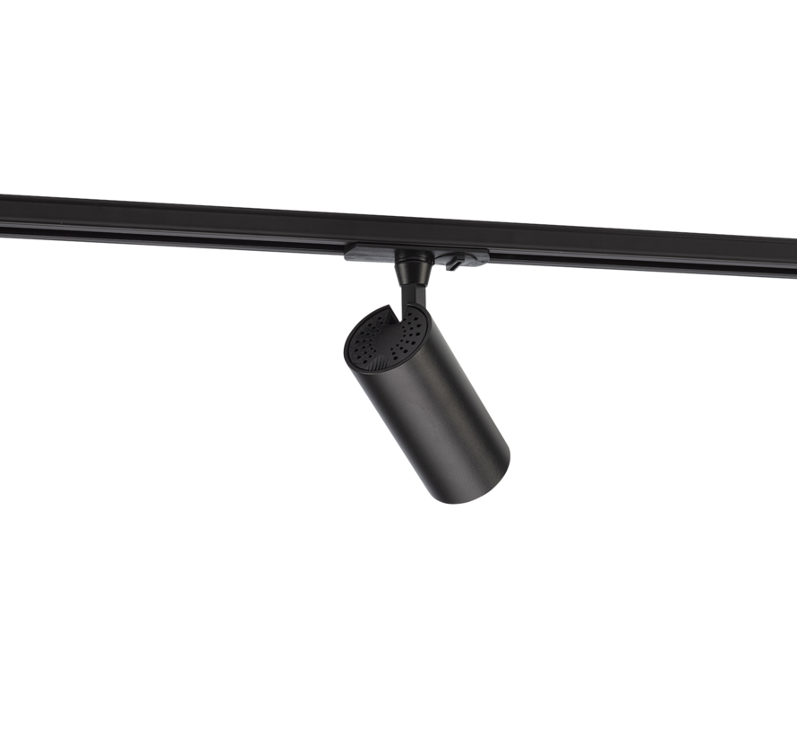 Complete set Rail - 2 meter - 4x Atria GU10 Railspot - Zwart