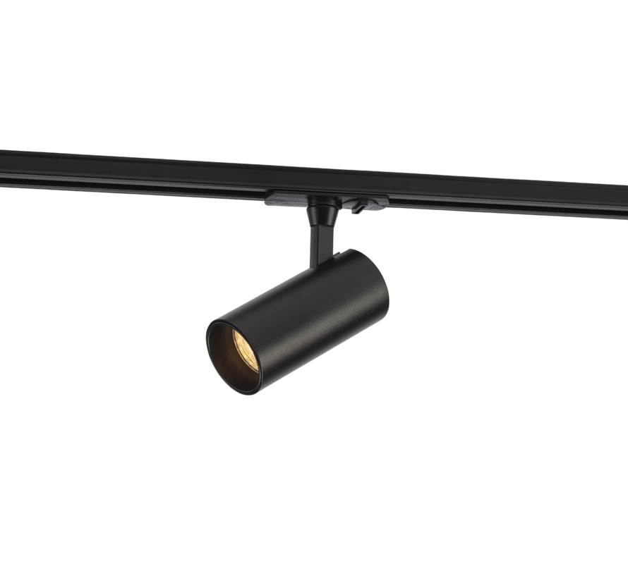 Complete set Rail - 2 meter - 4x Atria GU10 Railspot - Zwart