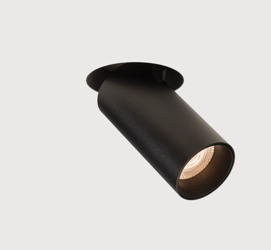 Trimless inbouw richtspot geïntegreerde LED 10W Moon 1 - Zwart