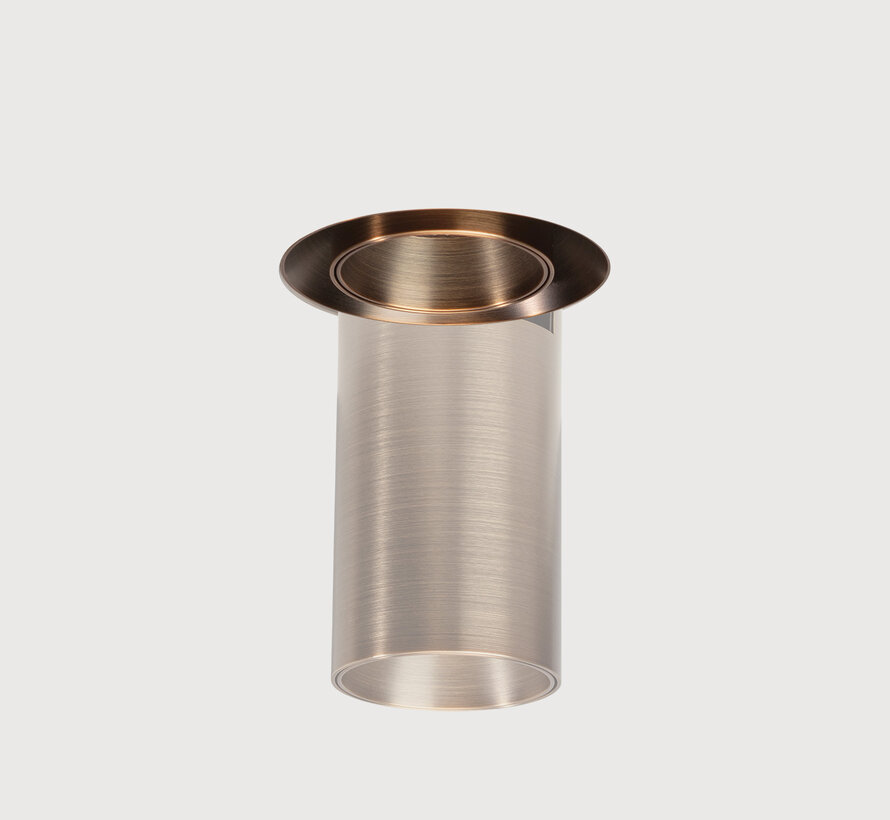 Trimless inbouw richtspot geïntegreerde LED 10W Moon 1 - Geborsteld brons