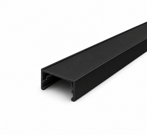 DMQ Afdekstrip Railverlichting 1 meter - Zwart