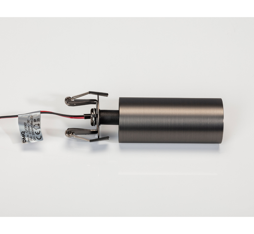 Richtspot Lark Rond LED - Geborsteld Gunmetal