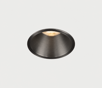 DMQ Inbouwspot GU10 Luna Rond Geborsteld gunmetal - Extra kleine rand