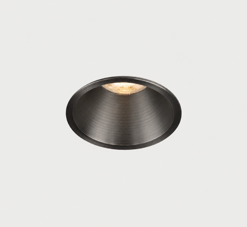 DMQ Inbouwspot GU10 Luna Rond Geborsteld gunmetal - Extra kleine rand