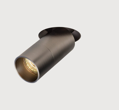 DMQ Trimless inbouw richtspot GU10 Moon 1 Geborsteld gunmetal