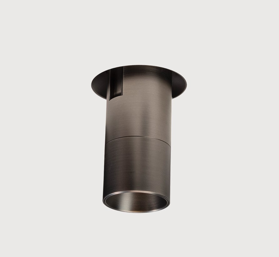 Trimless inbouw richtspot GU10 Moon 1 Geborsteld gunmetal