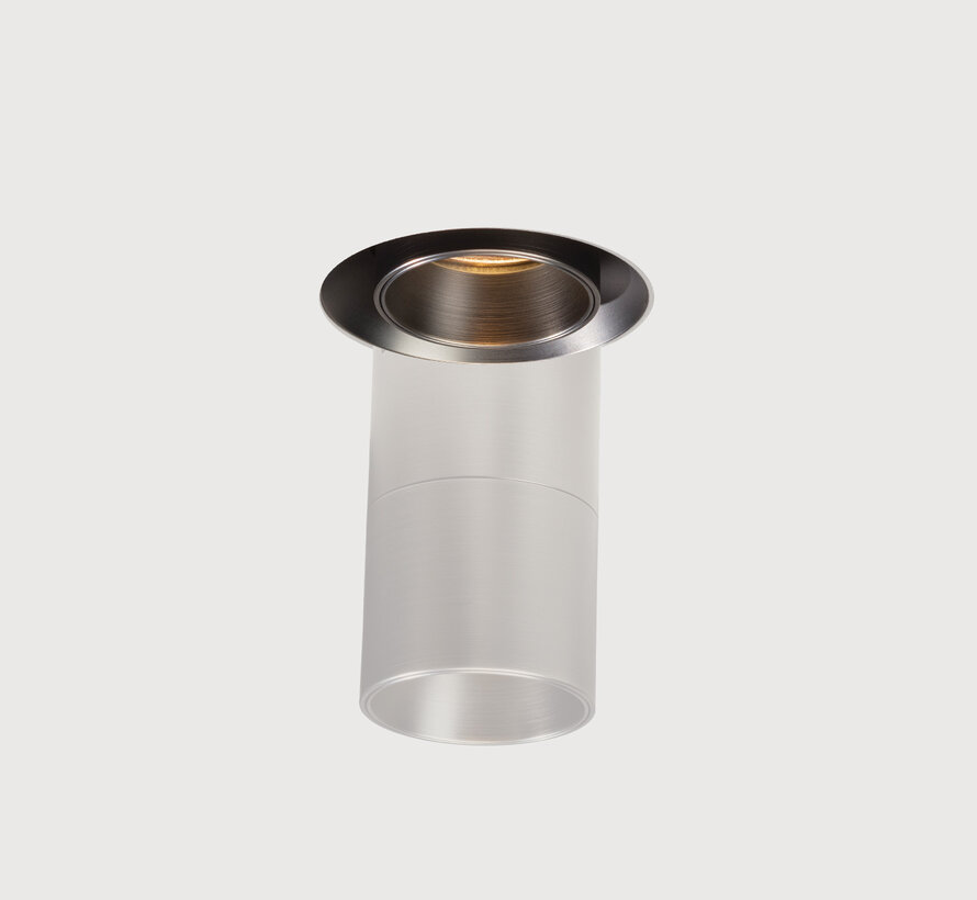 Trimless inbouw richtspot GU10 Moon 1 Geborsteld gunmetal