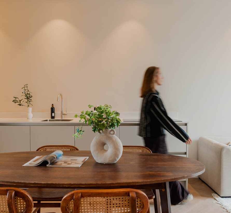 Trimless inbouwspot GU10 Moon 1 Rond - Geborsteld gunmetal