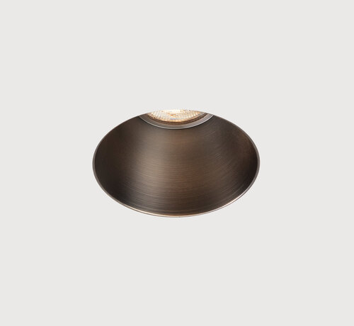 DMQ Trimless inbouwspot GU10 Moon 1 Rond - Geborsteld gunmetal