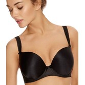 Deco Plunge Bh met beugel & licht voorgevormde cup in zwart of huidkleur