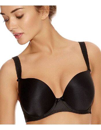 Freya Deco Plunge Bh met beugel & licht voorgevormde cup in zwart of huidkleur