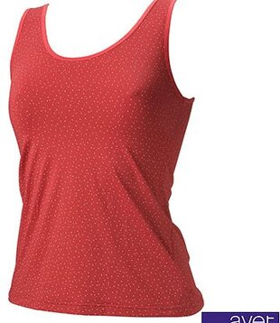Avet Manja microfaser singlet kleur rood of zwart met stip printje
