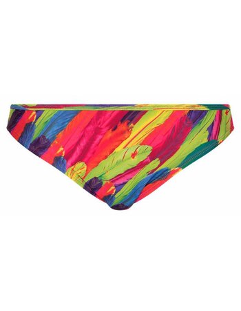 LingaDore Rainbow bikinislip in kleurrijke tropische verenprint